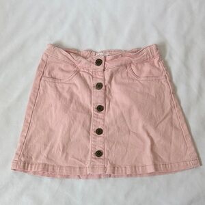 Epic Threads Light Pink faux Button-Front A-Line Mini Skirt